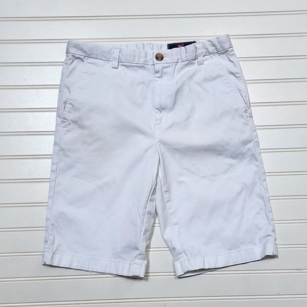 Vineyard Vines Boys White Chino Shorts Size 16